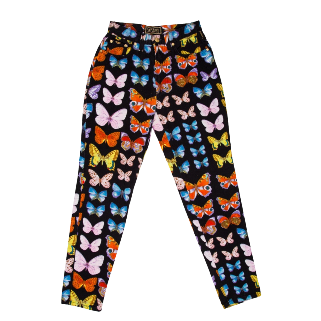 Vintage Gianni Versace Spring 1995 Butterfly Jeans – MAUVE