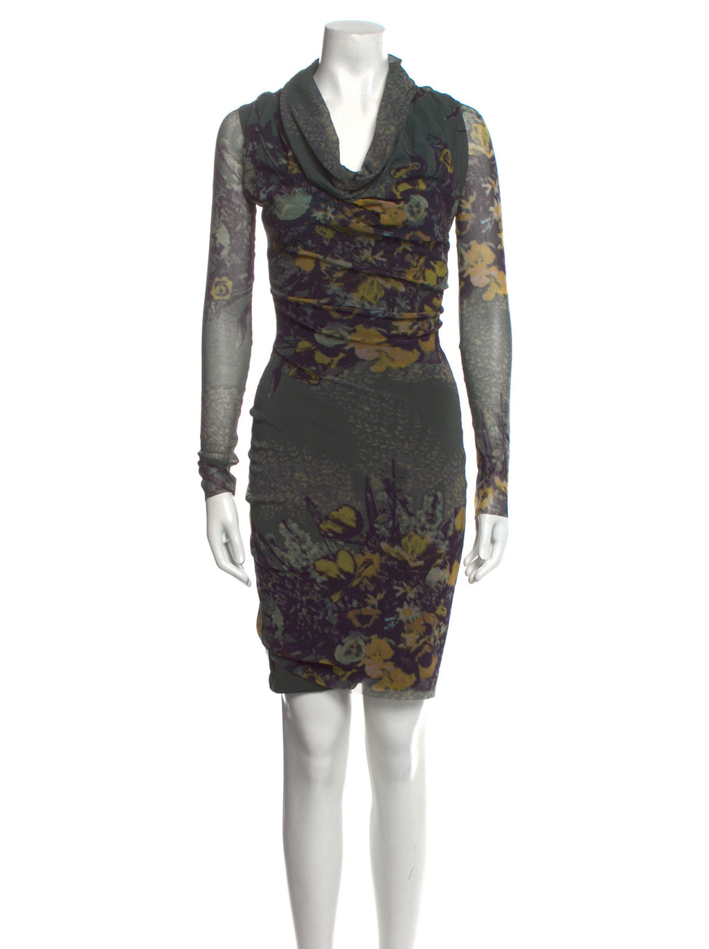 Jean Paul Gaultier Fuzzi Cowl Neck Vintage Dress