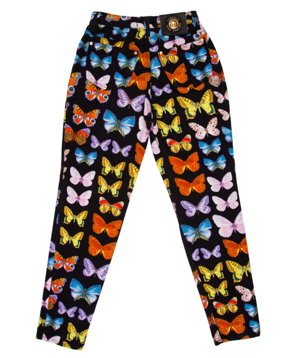 Vintage Gianni Versace Spring 1995 Butterfly Jeans – MAUVE