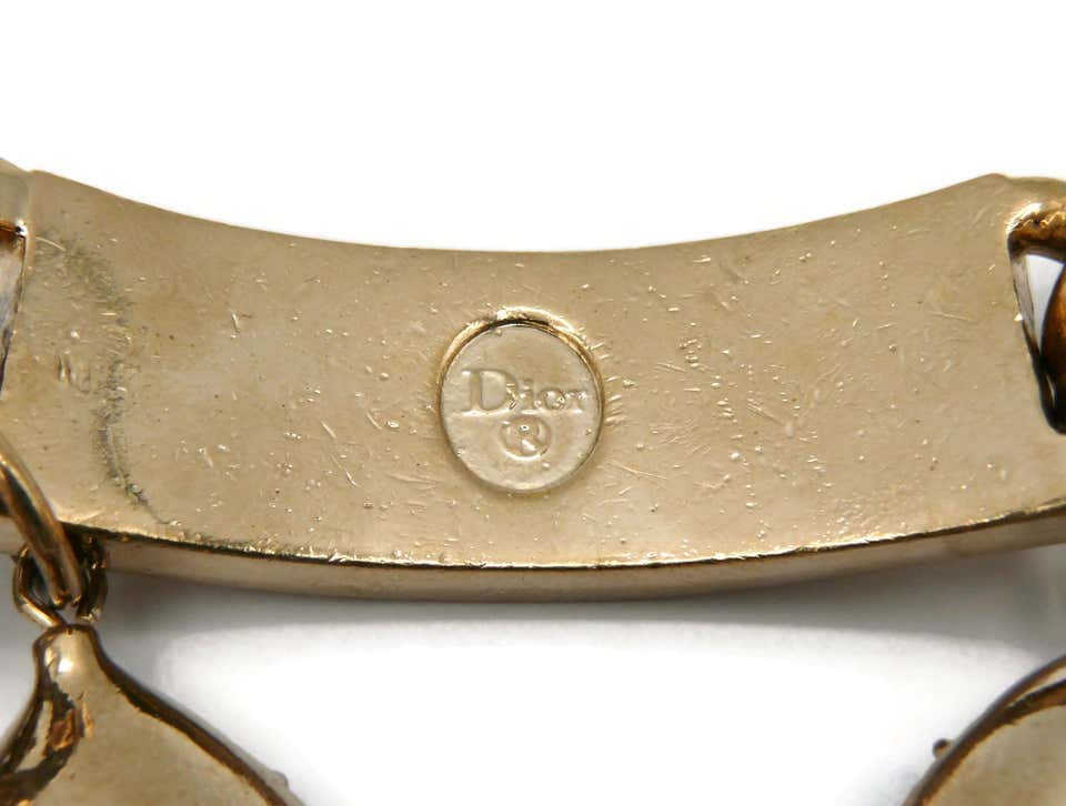 Christian Dior Runway Vintage ID Gem Necklace