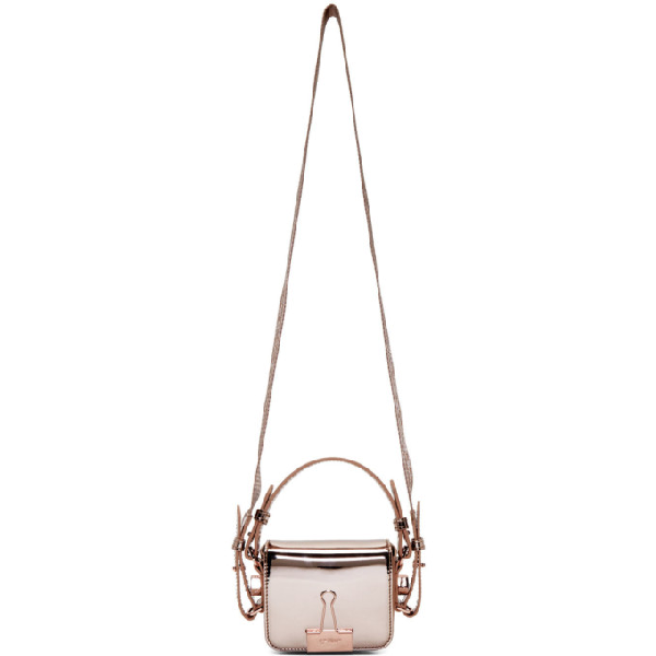 Off-White Pink Mirror Baby Flap Bag