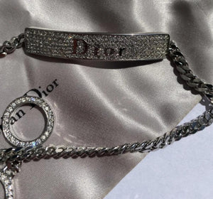 Vintage Christian Dior Pave Crystal Necklace
