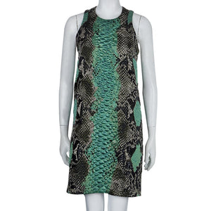 Vintage Gucci Snakeskin Runway Sleeveless Shift Dress
