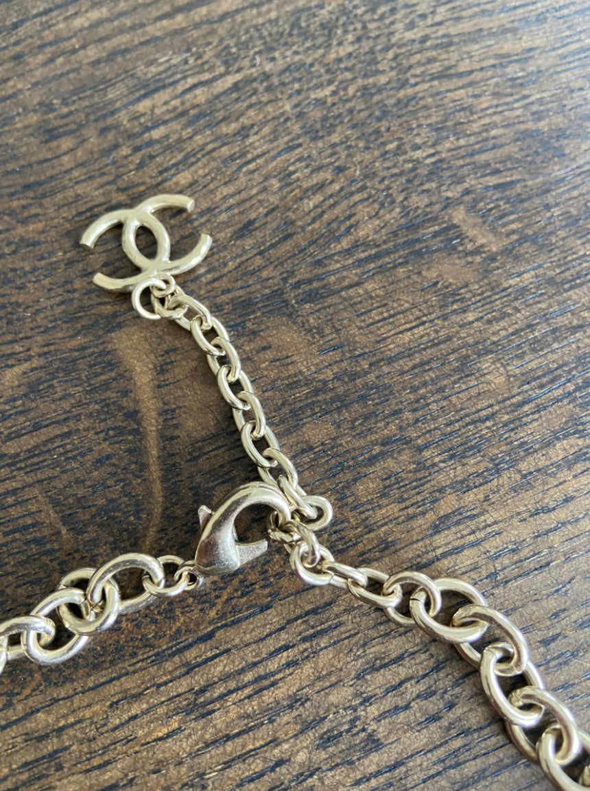 CHANEL Logo Collar Necklace – MAUVE
