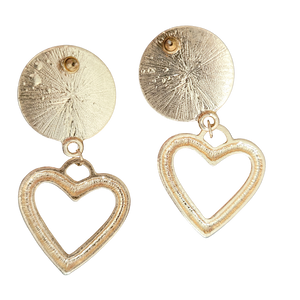 MOSCHINO Vintage Heart Drop Earrings