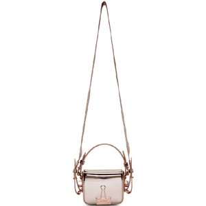 Off-White Pink Mirror Baby Flap Bag