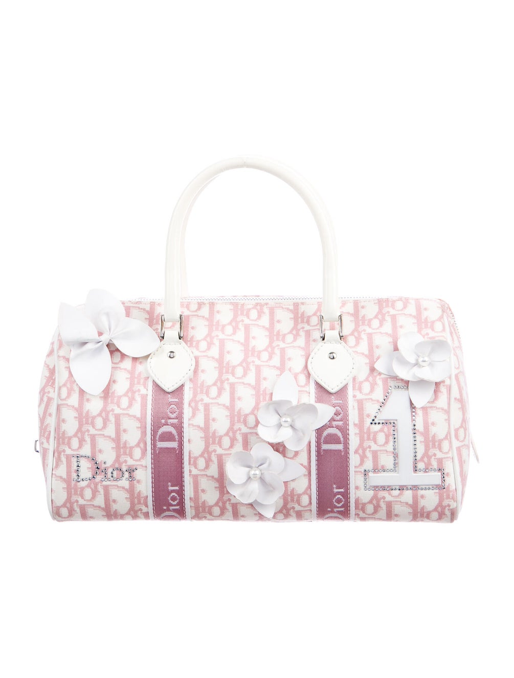 Dior 'girly Boston' Diorissimo Canvas Bag