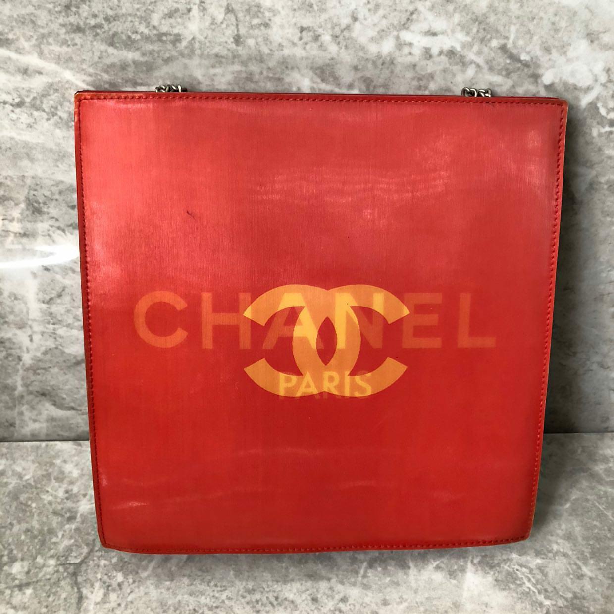 Holographic Logo Shoulder Tote Handbag by CHANEL