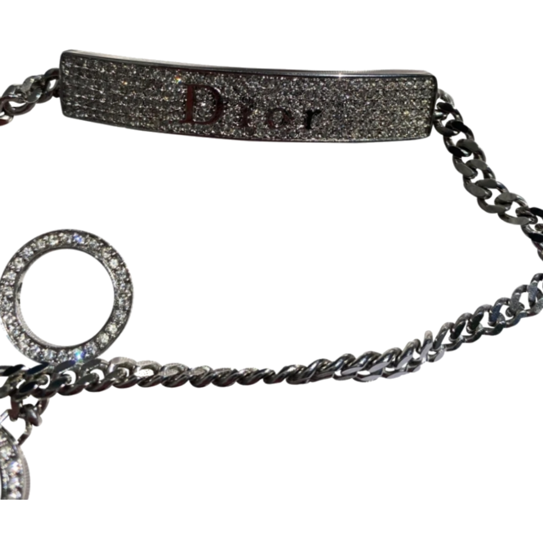 Vintage Christian Dior Pave Crystal Necklace