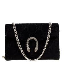 Gucci Velvet Dionysus Small GG Wallet on Chain