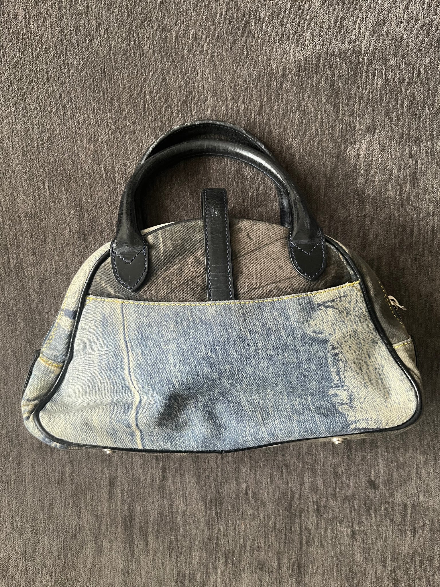 Dior Vintage Denim Bowling Bag