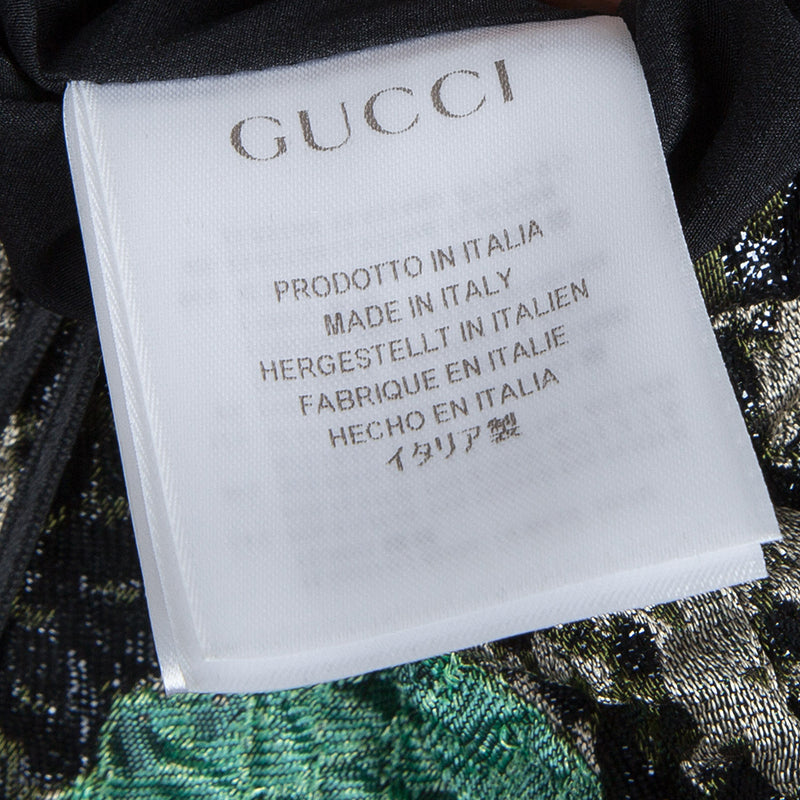 Vintage Gucci Snakeskin Runway Sleeveless Shift Dress